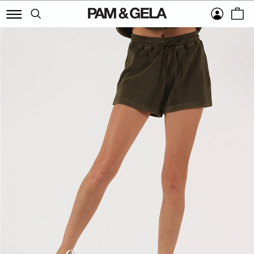 PAM and GELLA terry gym short